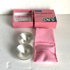 Boboduck The Original Silver Nursing Cups - Nipple Shields for Nursing NEW 