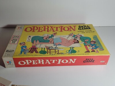 Vintage 1965 Milton Bradley Operation Board Game 4545