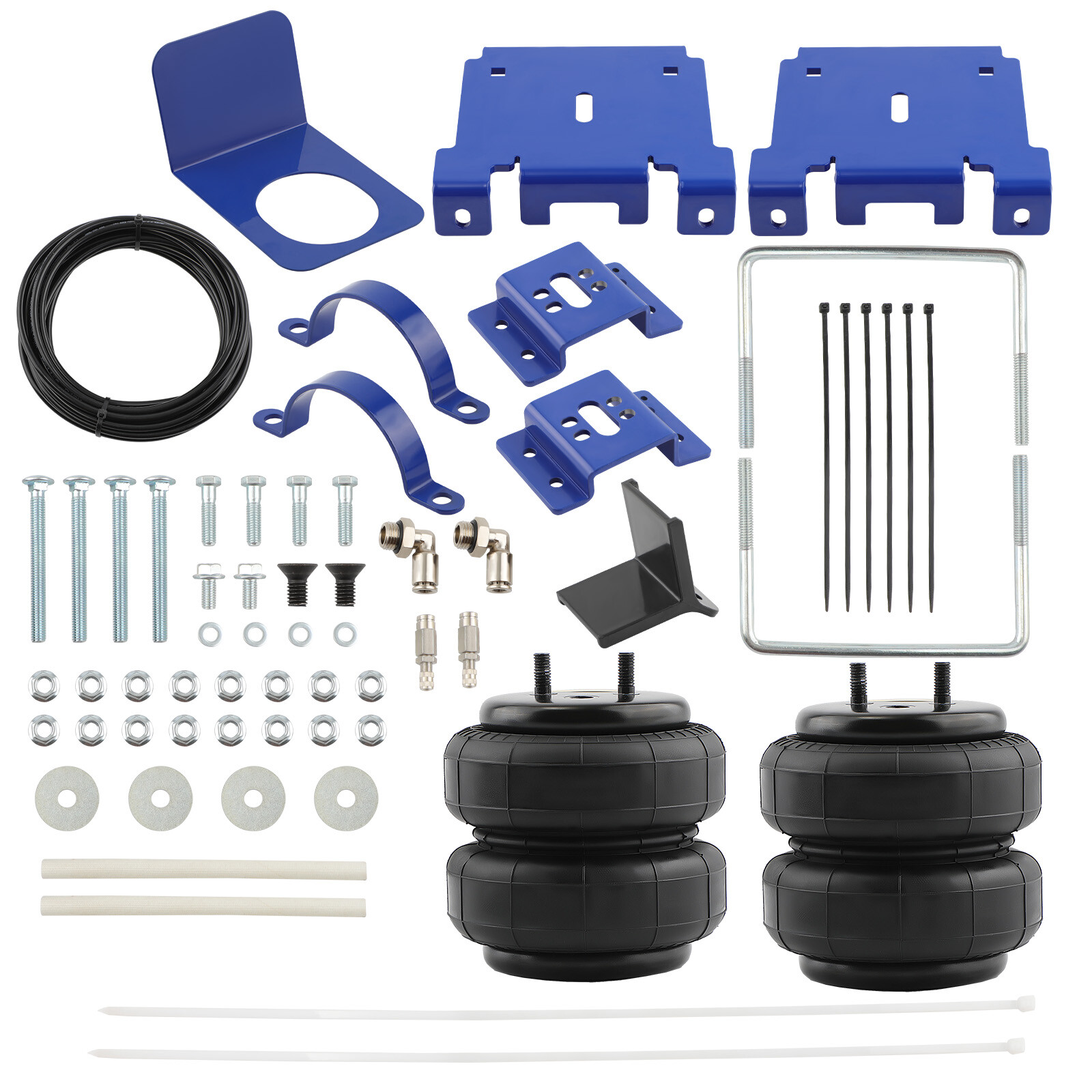 Rear Air Spring Kit Bags Air lines For Silverado 2500HD 3500HD 2WD 4WD 2001-2010