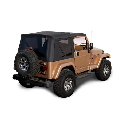 Sierra Offroad Soft Top for 1997 to 2006 Jeep Wrangler TJ - Black, Denim Viny...