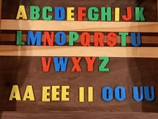Alphabet Letters Refrigerator Fridge Magnets 1 1/4” FREE SHIPPING