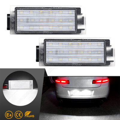 Led license plate light for Renault Clio III IV Megane II III TWINGO II ESPACE IV