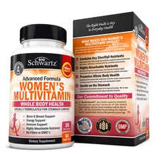 Multivitamin for Women with Vitamin D3, Multivitamins for Bone Breast Skin 60 ct