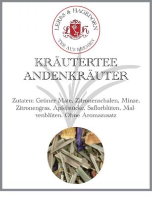 Anden Kräutertee  2 kg güner Mate,Zitronenschalen, Minze, Zitronengras, Apelstüc