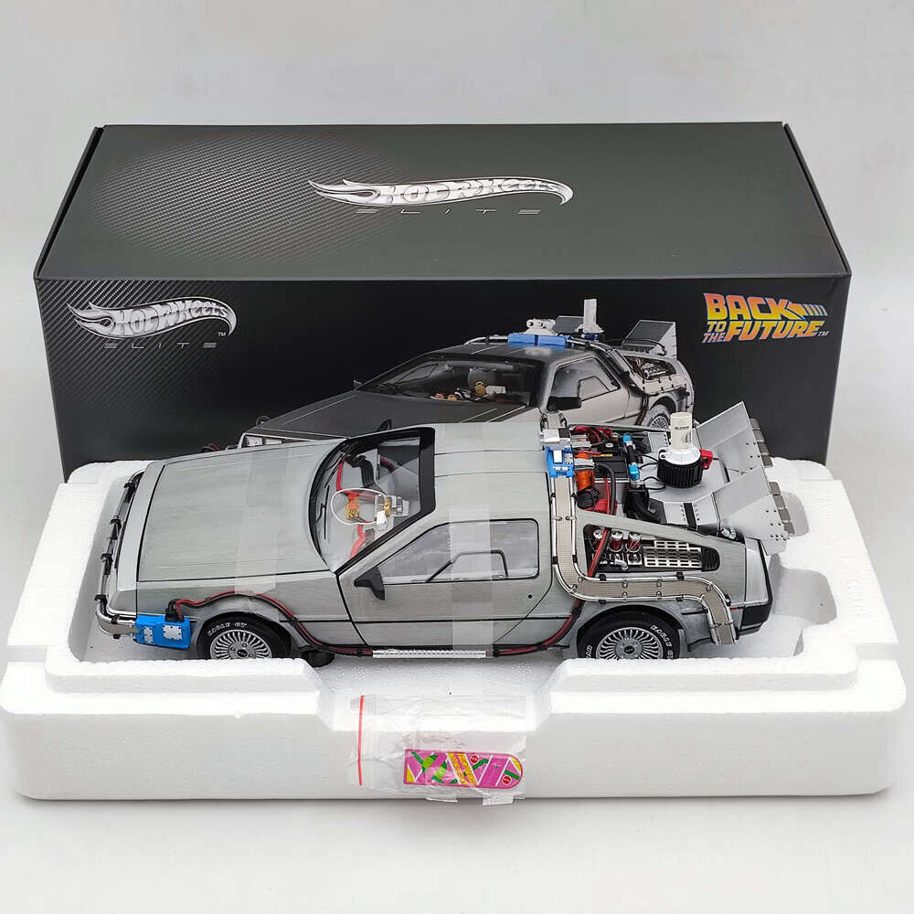 1:18 Hot Wheels Elite Back To The Future Time Machine