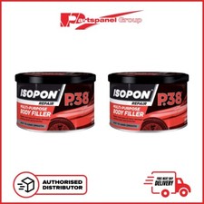 2 x U-POL DAVIDS ISOPON P38 EASY SAND 250ML CAR BODY FILLER BODYWORK