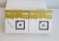 Tile Style Pro - RT-11002-US Thing Finder - 2 Pack - Gold NIB Blue Tooth Tracker