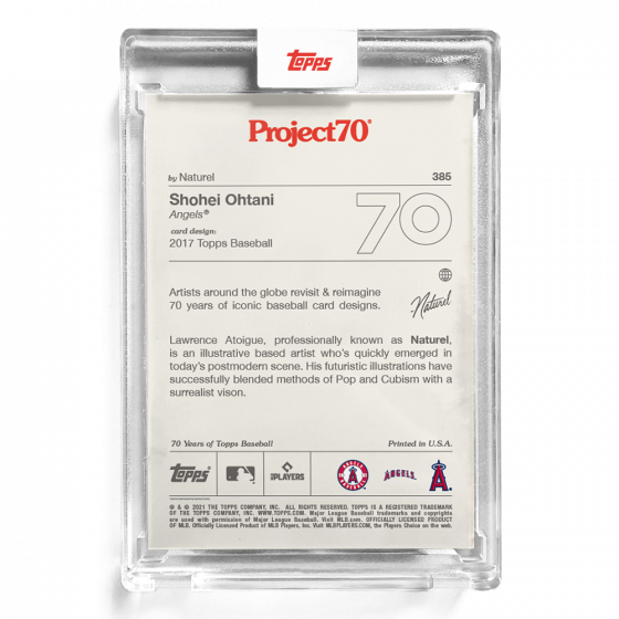 大谷翔平 Topps Project70 Card 385 Topps Project70 Card 385 - Shohei Ohtani by Naturel Project