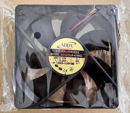 1PCS New ADDA AD1212LB-A7BGL 12V 0.24A 120*120*25MM 12CM 4Pin Cooling Fan - Picture 5 of 6