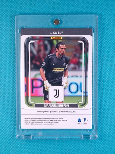 Panini Chronicles Contenders Serie A 2022-23 Gianluigi Buffon /25 Auto - Picture 2 of 2