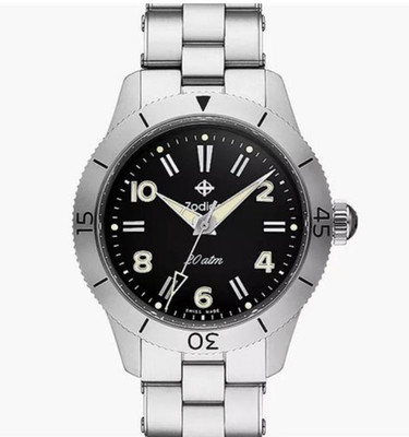Zodiac Super Sea Wolf wrist watch - - Ref.691 Mechanical Steel zo0001