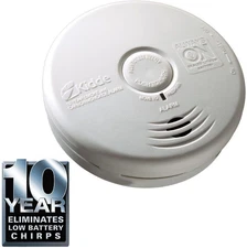 Kidde P3010K-CO Worry-Free Kitchen Photoelectric Smoke and Carbon Monoxide Alarm