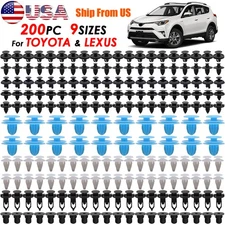 200X ForToyota/Lexus Push Pin Rivets Bumper Wheel Arch Moulding Clips Mud Flaps