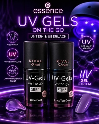 Esscence Studio Nails UV Gel 01 Base Coat + Top Coat