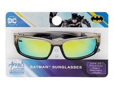 DC Comics Batman Black Tinted Sports Wrap Boys Kids Sunglasses Ages 3  One Size