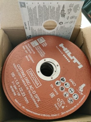 100x Hilti Trennscheibe 125x1,0x22,23 mm für Winkelschleifer Zirconia AC-D SPX
