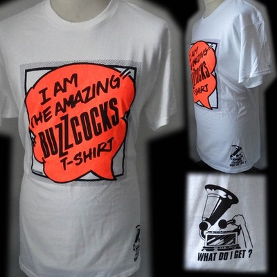 BUZZCOCKS 100 % EINZIGARTIGES PUNK T-SHIRT LARGE BAD CLOWN KLEIDUNG