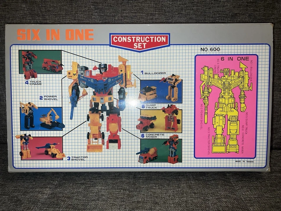 Diaclone Devastator Transformers KO G1 Diecast MIB Taiwan 1980's Nuovo - Immagine 3 di 4