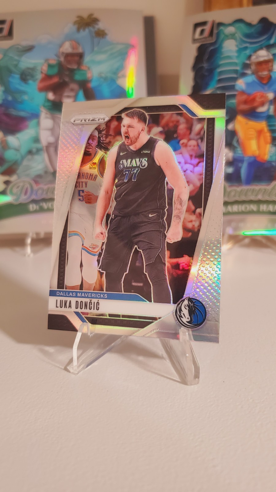 Luka Doncic 2024-25 Panini Prizm Prizms Silver Refractor Parallel #89 Mavericks