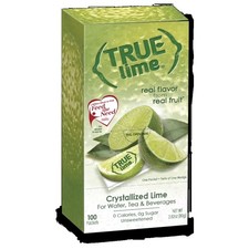 Sugar Free Lime Drink Mix Powder, Caffeine Free On-The-Go Packets, 100 Count