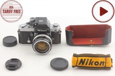 Near MINT Strap Nikon F2 Photomic Silver Non Ai 50mm f/1.4 Lens From JAPAN