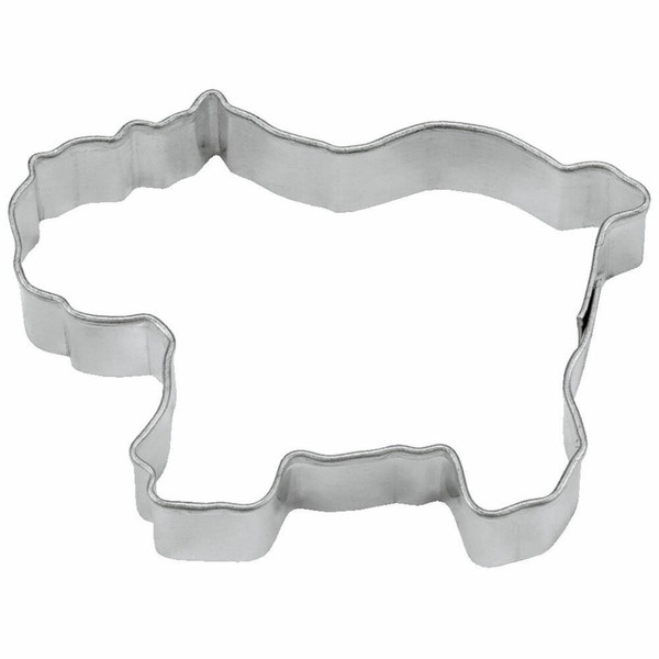 StäDter Ausstecher Nilpferd Ausstechform PläTzchenform Keks Form WeißBlech 7 Cm-image