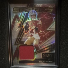 2025 Panini Select Sparks Brock Purdy 49ers #SPK-BPY Memorabilia Prizm /149