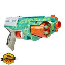 NERF Elite Disruptor Green Blaster, Rotating Drum, Slam Fire