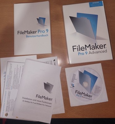 Filemaker Pro 9 Advanced Upgrade, mit Lizenzschlüssel. s. Text und Bilder