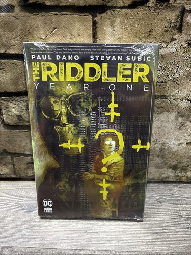 The Riddler: Year One by Paul Dano Hardcover Book - NEW SEALED