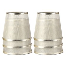 YISUN Crystal Chandelier Mini Lamp Shade 5.5-inch, Bell, Clip On, Champagne O...