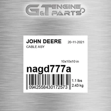 NAGD777A CABLE ASY fits JOHN DEERE (New OEM Open Box)