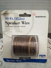 NEW RadioShack Speaker Wire 24 Gauge 50 Foot Roll N.O.S. SEALED