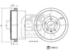 Tambour de frein Skoda FABIA