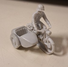 54mm Marx Original German Motorcycle - Battleground/Desert Fox Playsets VGC