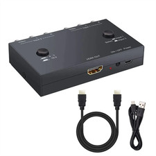 2Port AV to HDMI Converter Dual Rca to HDMI Adapter Composite to HDMI 1080p 60Hz