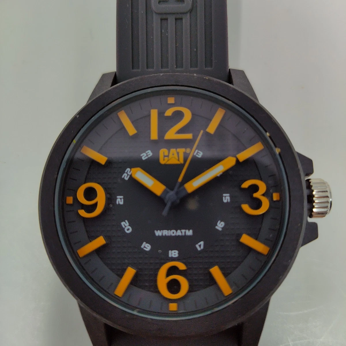 CAT Men Watch Silicone Strap, LF.111.25.537 (Gray) No Box Caterpillar Caterpillar Wristwatches for sale | eBay main image 3
