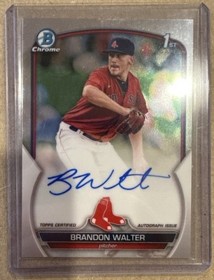 2023 Bowman #CPA-BWR Brandon Walter Chrome Prospect Autographs