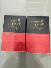 MAJA Jabon Soap Savon 3.1 oz Set of 2 NEW IN BOX Beautiful Fragrance