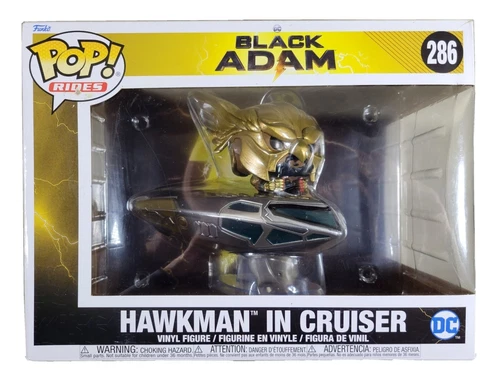 Funko Pop! Ride #286 DC: Black Adam - Hawkman in Cruiser (See Details), New 