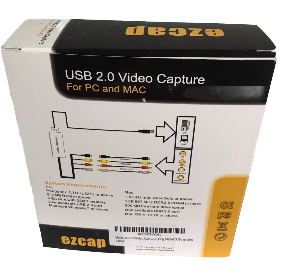 EZCap Video USB 2.0 Video Capture For PC And MAC #MPEG2 DVD - Image 3 of 4