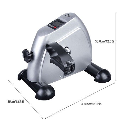 Portable Mini Exercise Bike Under Desk Pedal Exerciser Arm&Leg with LCD Screen - Picture 11 of 12