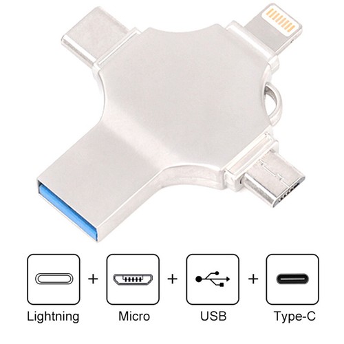1TB 128GB 4IN1 Memory Stick OTG USB3.0 Flash Drive Storage Pen Android iPhone PC - Picture 20 of 21