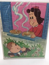 Vintage Little Lulu 1973  Frame Tray Puzzle Western Publishing Co. 10” x 8” Rare