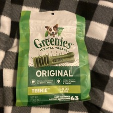 Greenies Original Teenie Natural Dental Care Dog Treats, 12 oz. Pack 43 Treats 