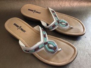 minnetonka white sandals