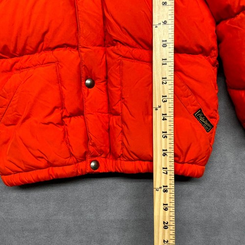 Polo Ralph Lauren Puffer Jacket Girls 6 Orange Down Long Sleeve Full Zip Hooded - Picture 8 of 11