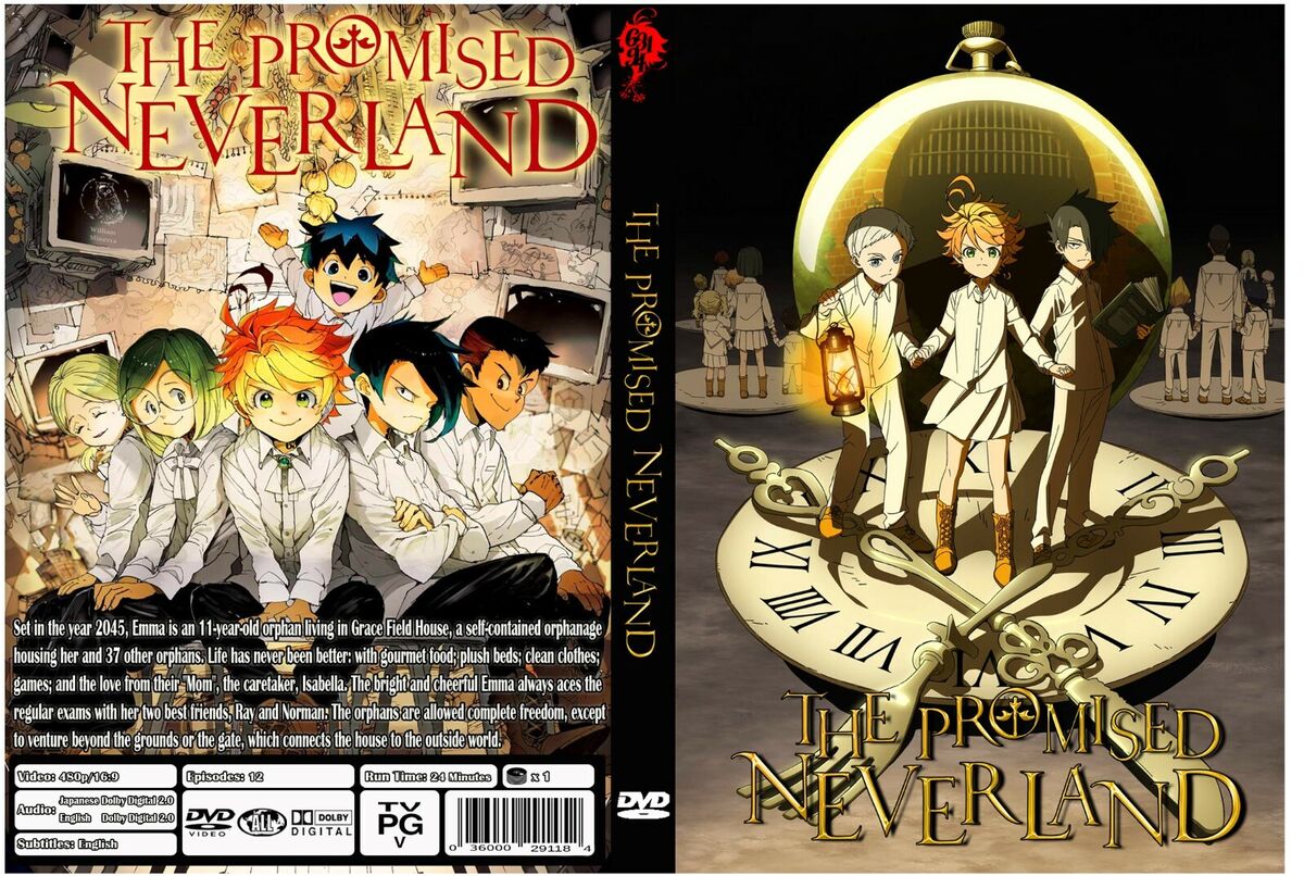 DVD Anime The Promised Neverland - 1 Temporada COMPLETA + EXTRAS Edição  Especial COM ADESIVOS