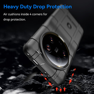 Fr Xiaomi 13 Ultra Shockproof Hybrid Armor Defender Soft Rubber Armor Case Cover