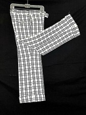 Braten Men's Vintage Plaid Pants Polyester Disco 1960s Leisure Slacks 29.5 X 37